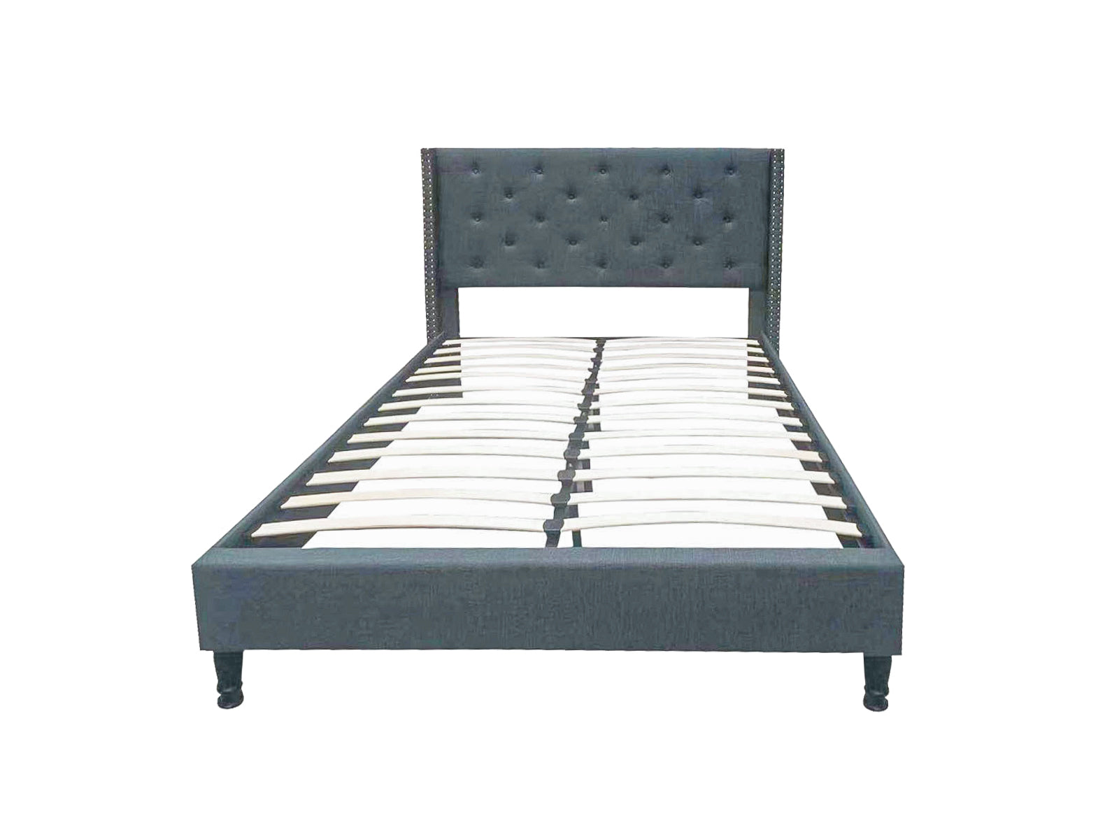 New Lisbeth Blue Bed with Bonnell Mattress Combo - Queen